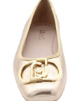 LIU JO BALLERINA LAMINATED NAPPA ORO