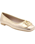 LIU JO BALLERINA LAMINATED NAPPA ORO