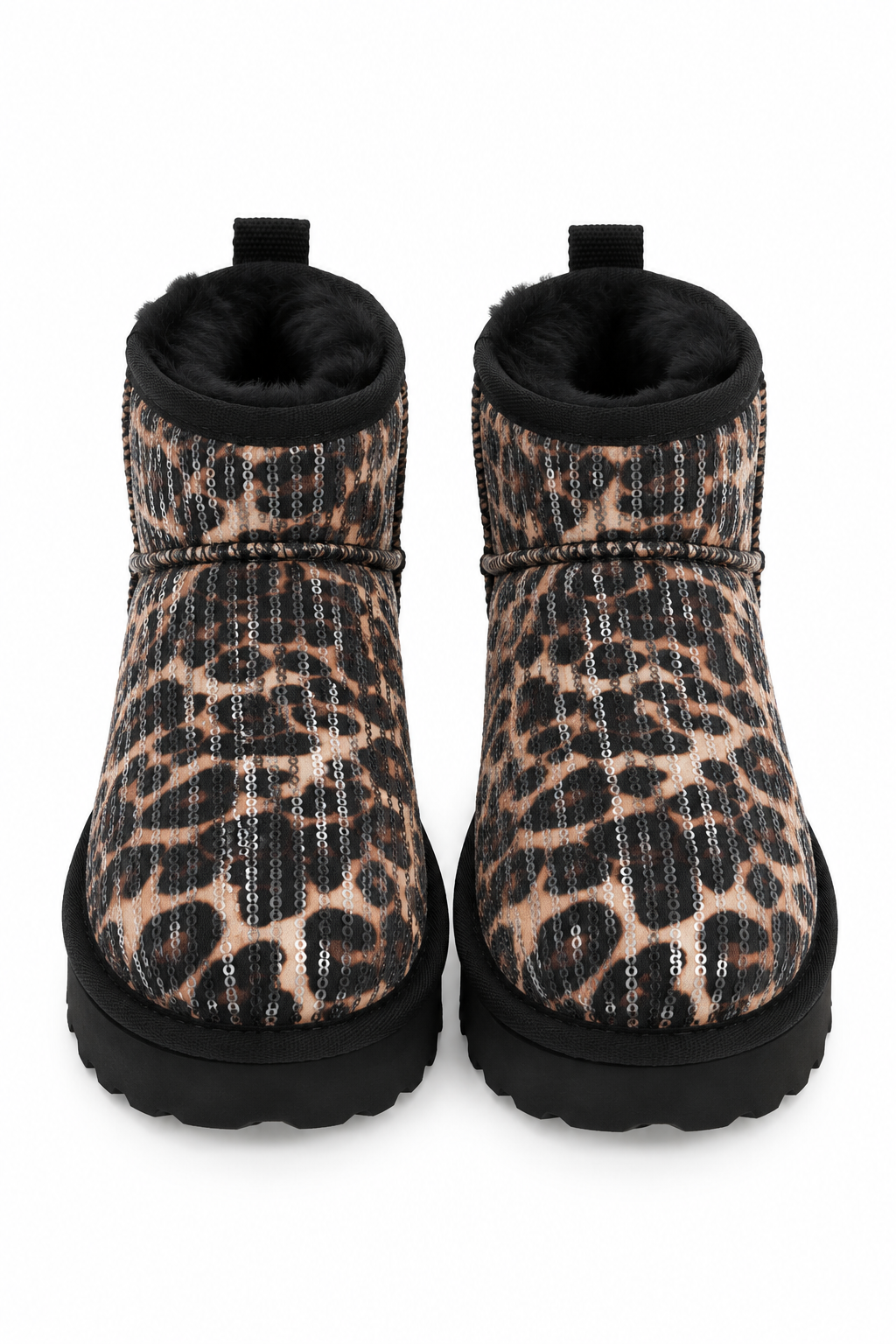 LIU JO JIL 01 - ANKLE BOOT VELVET SEQUINS LEOPARD