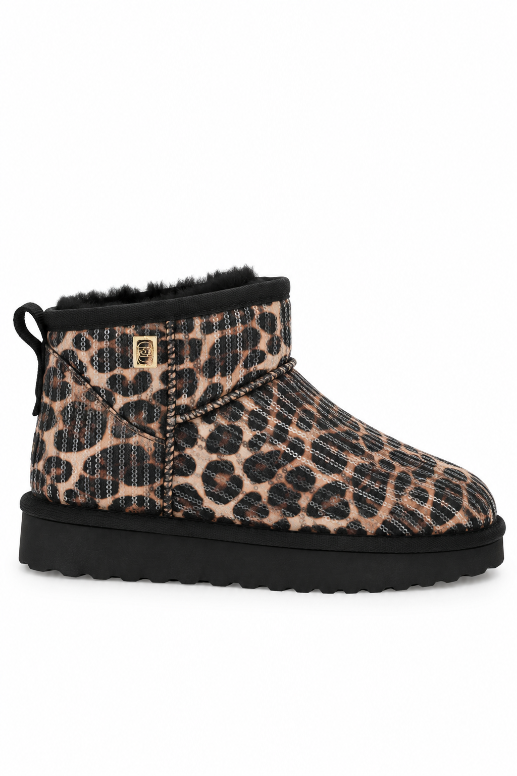 LIU JO JIL 01 - ANKLE BOOT VELVET SEQUINS LEOPARD