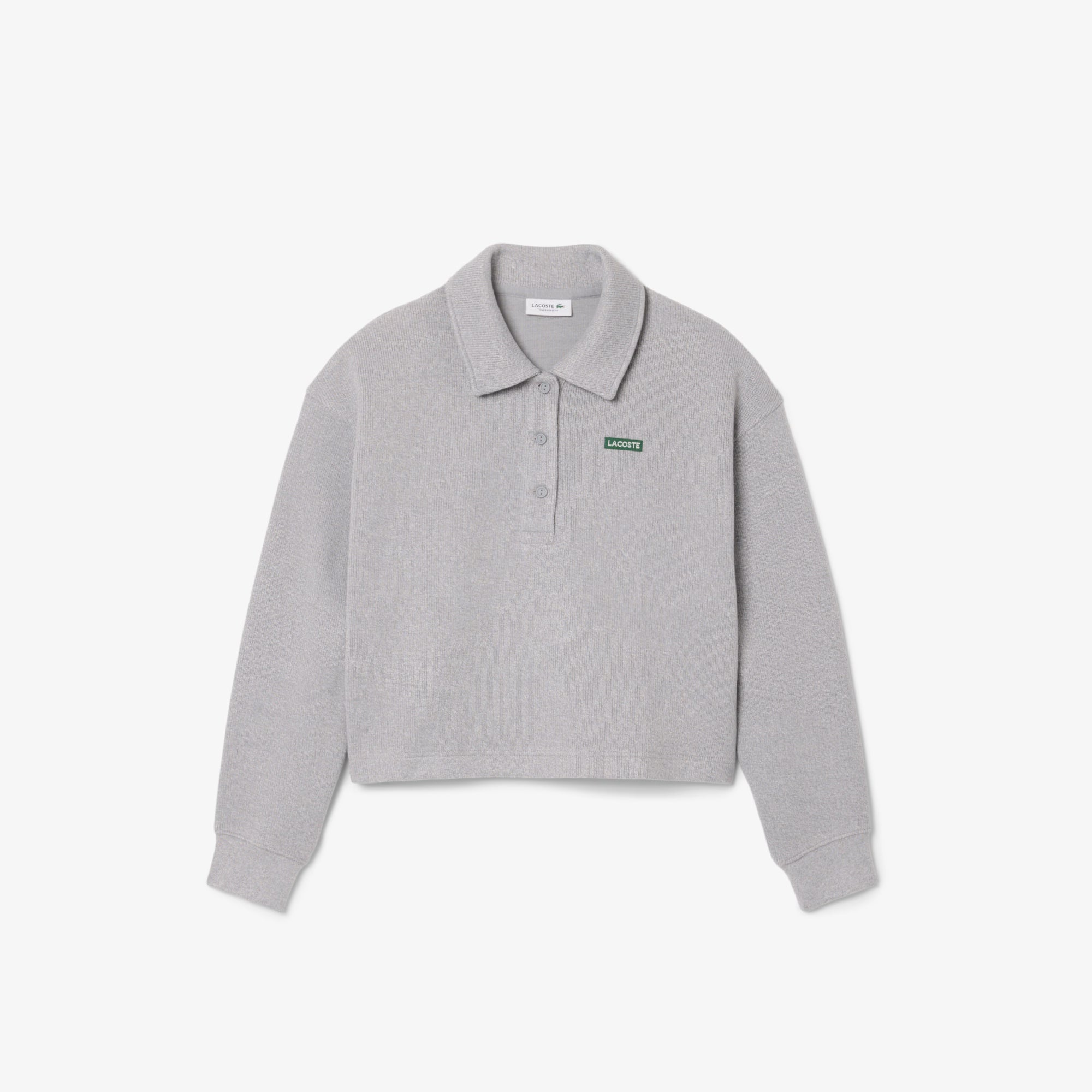 LACOSTE POLO SWEATSHIRTS FEMALE A ARGENT CHINE