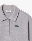 LACOSTE POLO SWEATSHIRTS FEMALE A ARGENT CHINE