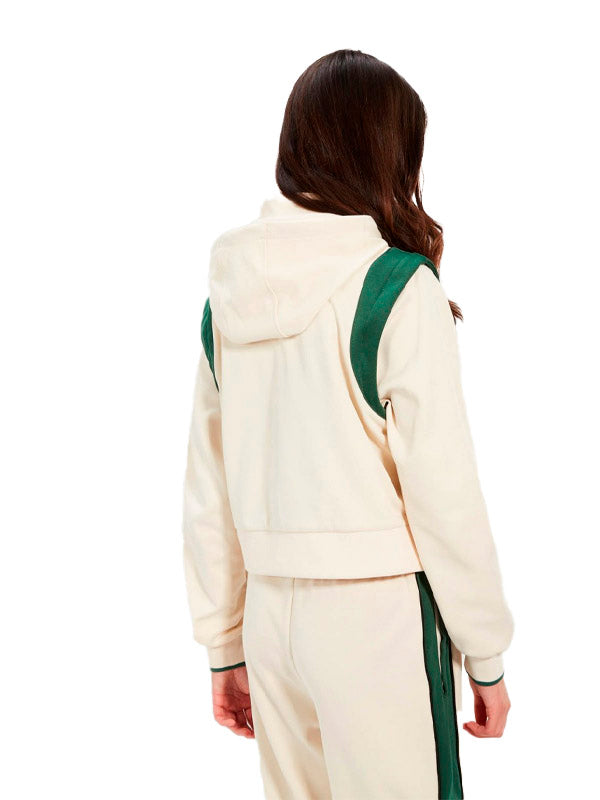 ELLESSE CHAQUETA DEPORTIVA CROP PERNA BEIGE/VERDE