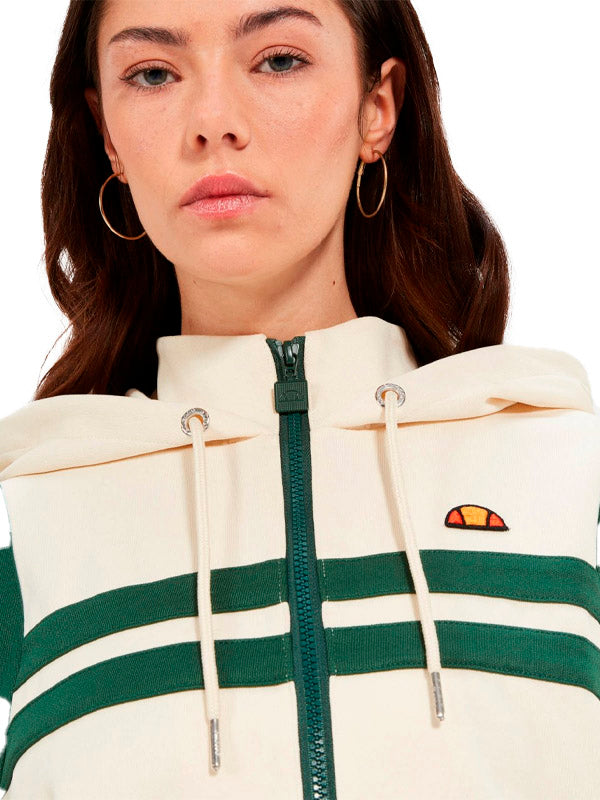 ELLESSE CHAQUETA DEPORTIVA CROP PERNA BEIGE/VERDE