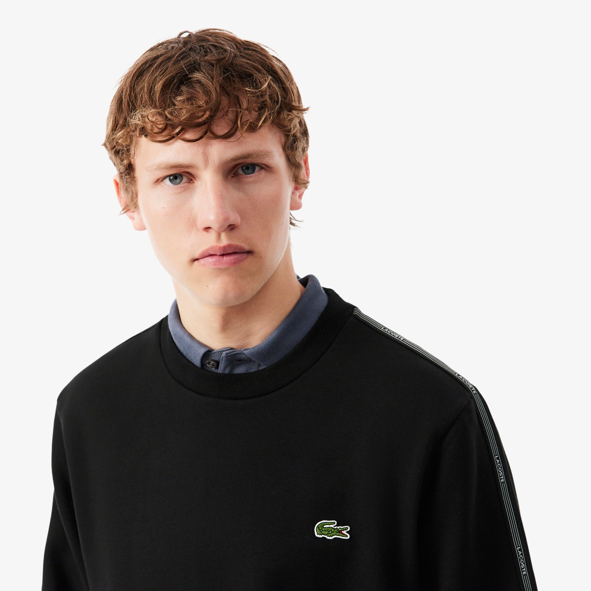 LACOSTE SWEATSHIRTS COL ROND HOMM FARINE