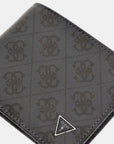 GUESS MILANO BILLFOLD W COIN POCKET BLACK
