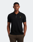 LYLE & SCOTT PLAIN POLO SHIRT JET BLACK