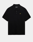 LYLE & SCOTT PLAIN POLO SHIRT JET BLACK