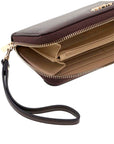 GUESS MELODY SLG LARGE ZIP AROUND BROWN