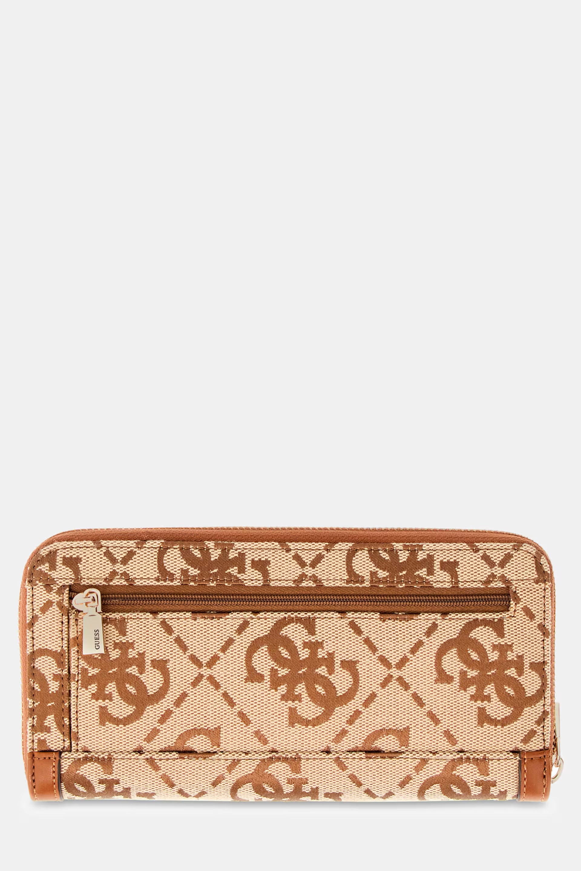 AUDREY LOGO SLG LRG ZIP AROUND LATTE
