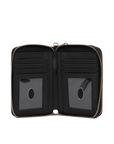 GUESS LINDSEY SLG MED DOUBLE ZIP COAL LOGO