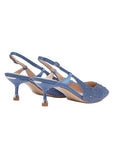 LIU JO MY DEVA 14 - SLING BACK SATIN/ STRAS GLACE