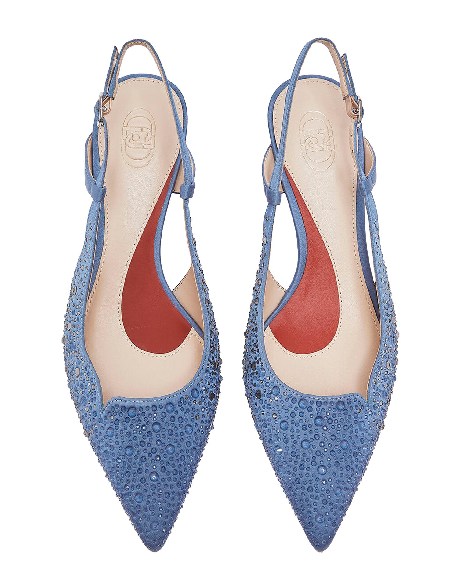 LIU JO MY DEVA 14 - SLING BACK SATIN/ STRAS GLACE