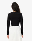 LACOSTE CREWNECK T-SHIRTS FEMALE NOIR