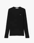 LACOSTE CREWNECK T-SHIRTS FEMALE NOIR