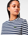 LACOSTE CAMISETA LOOSE FIT DE RAYAS