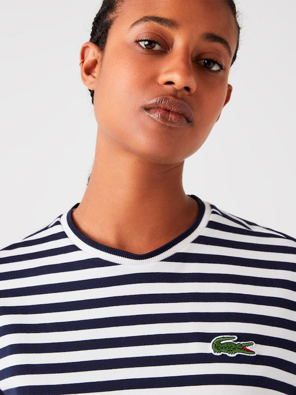 LACOSTE CAMISETA LOOSE FIT DE RAYAS