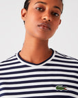 LACOSTE CAMISETA LOOSE FIT DE RAYAS