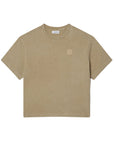 LACOSTE OVERSIZED WASHED EFFECT T-SHIRT BEIGE