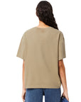 LACOSTE OVERSIZED WASHED EFFECT T-SHIRT BEIGE