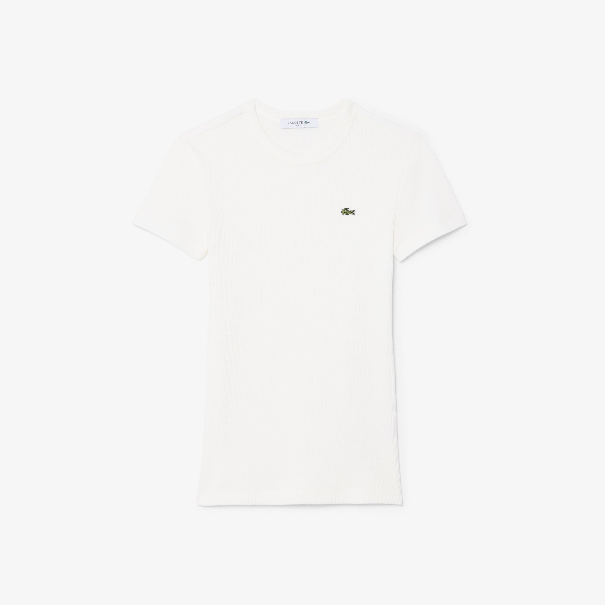 LACOSTE AD652 CREWNECK T-SHIRTS FEMALE FARINE