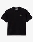 LACOSTE CAMISETA BÁSICA NEGRA DE TEJIDO LIGERO