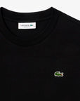 LACOSTE CAMISETA BÁSICA NEGRA DE TEJIDO LIGERO