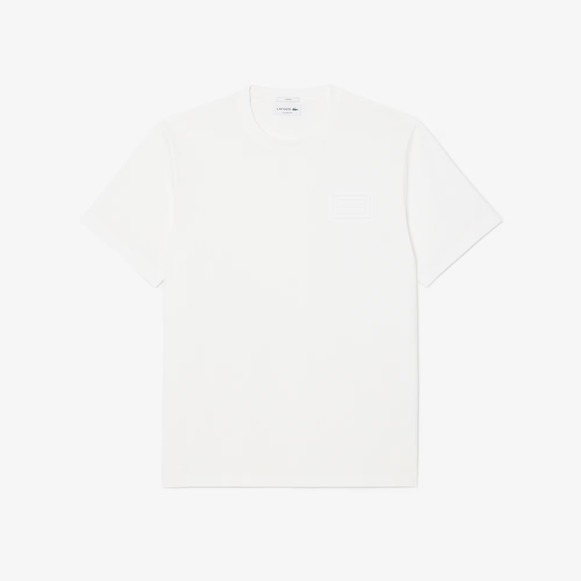 LACOSTE CREWNECK T-SHIRTS UNISEX FARINE