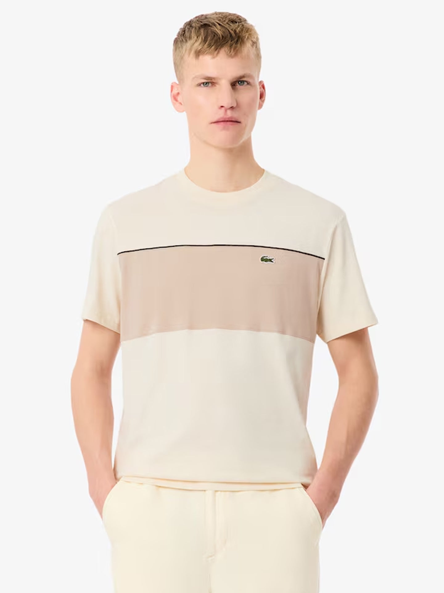 LACOSTE CREWNECK T-SHIRTS MALE AD 3RR