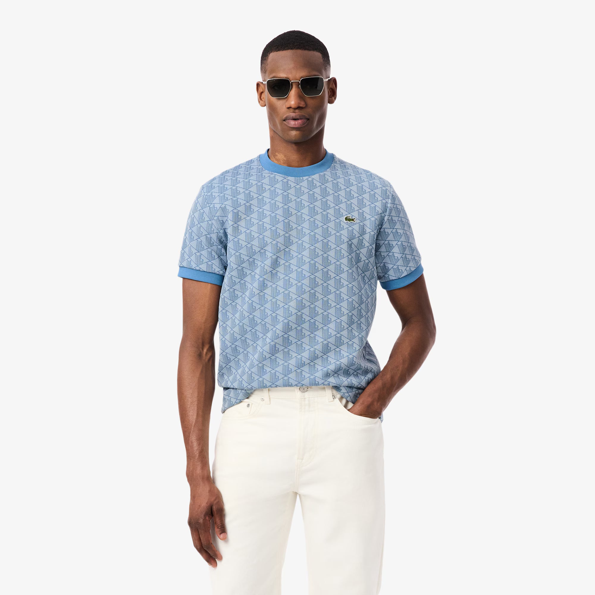LACOSTE CREWNECK T-SHIRTS MALE AD 1QI