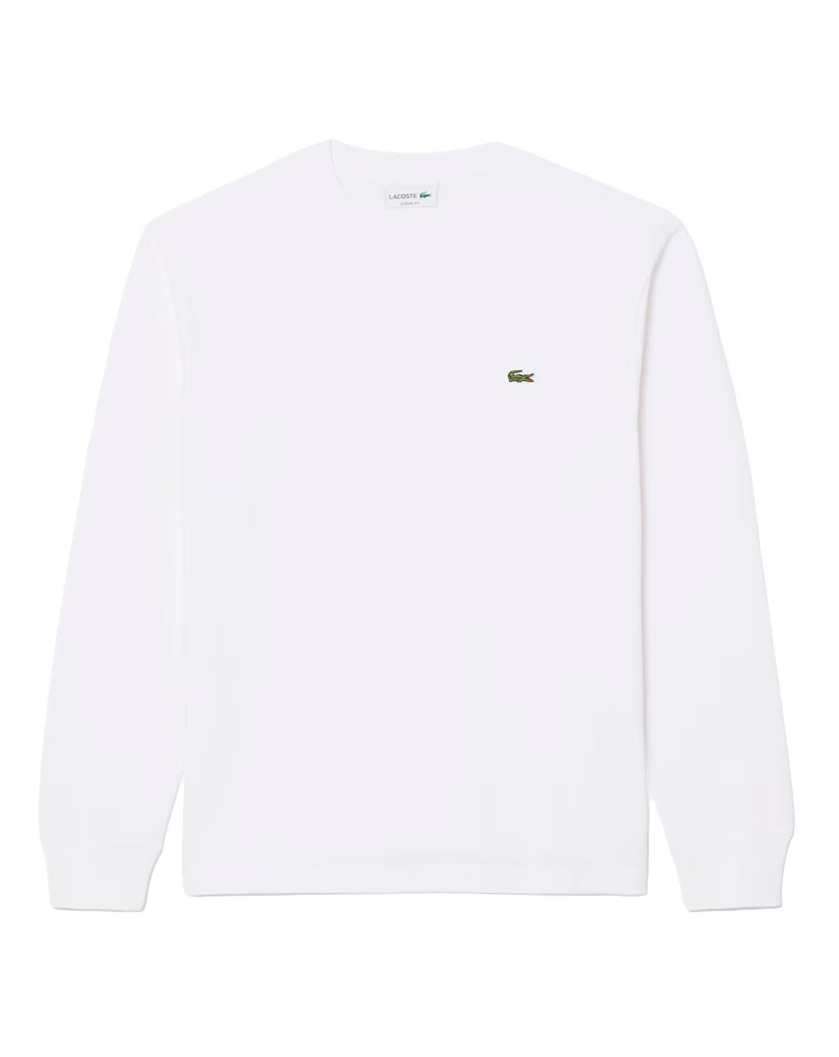 LACOSTE AE044 CREWNECK T-SHIRTS MALE AD BLANC