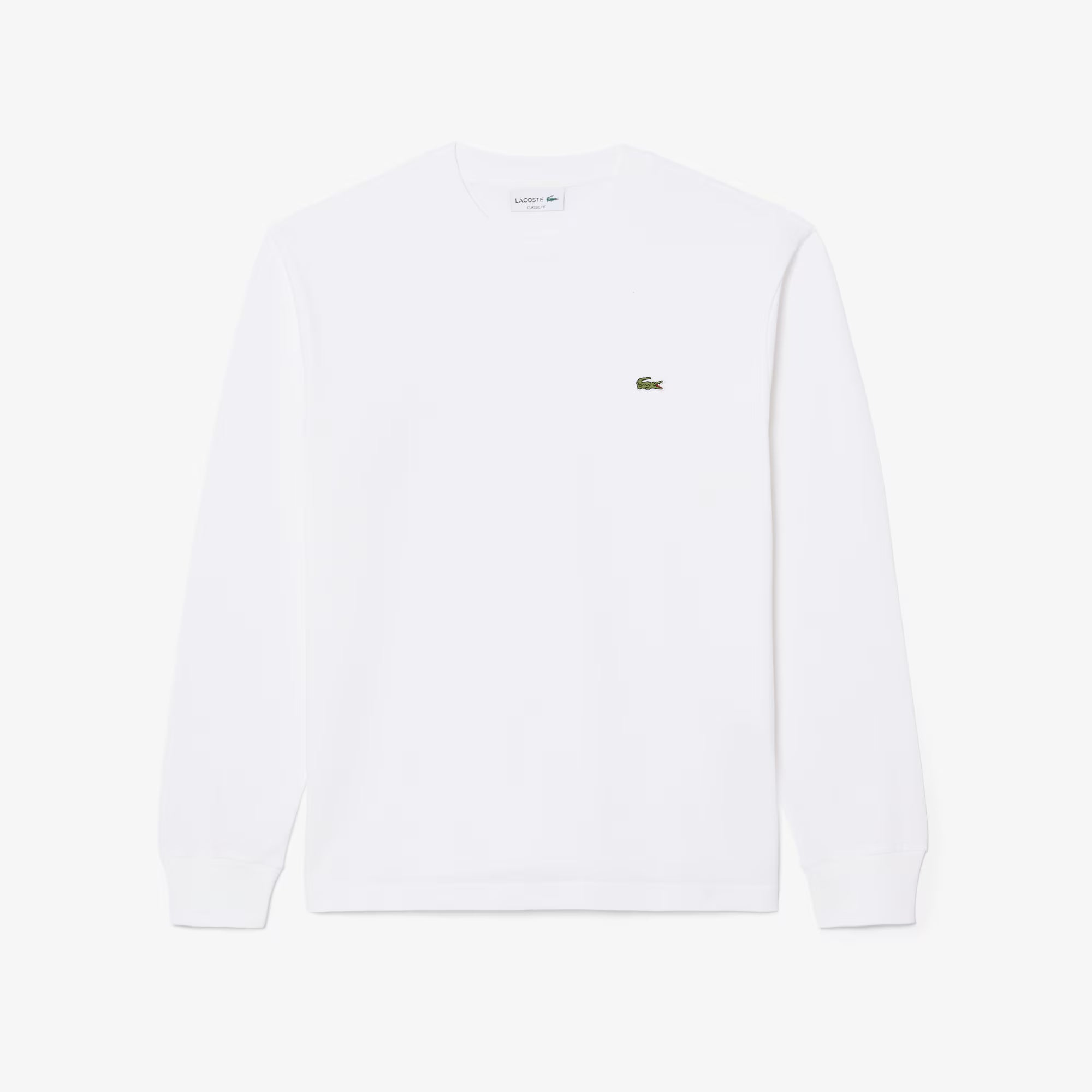 LACOSTE AE044 CREWNECK T-SHIRTS MALE AD BLANC