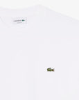 LACOSTE AE044 CREWNECK T-SHIRTS MALE AD BLANC
