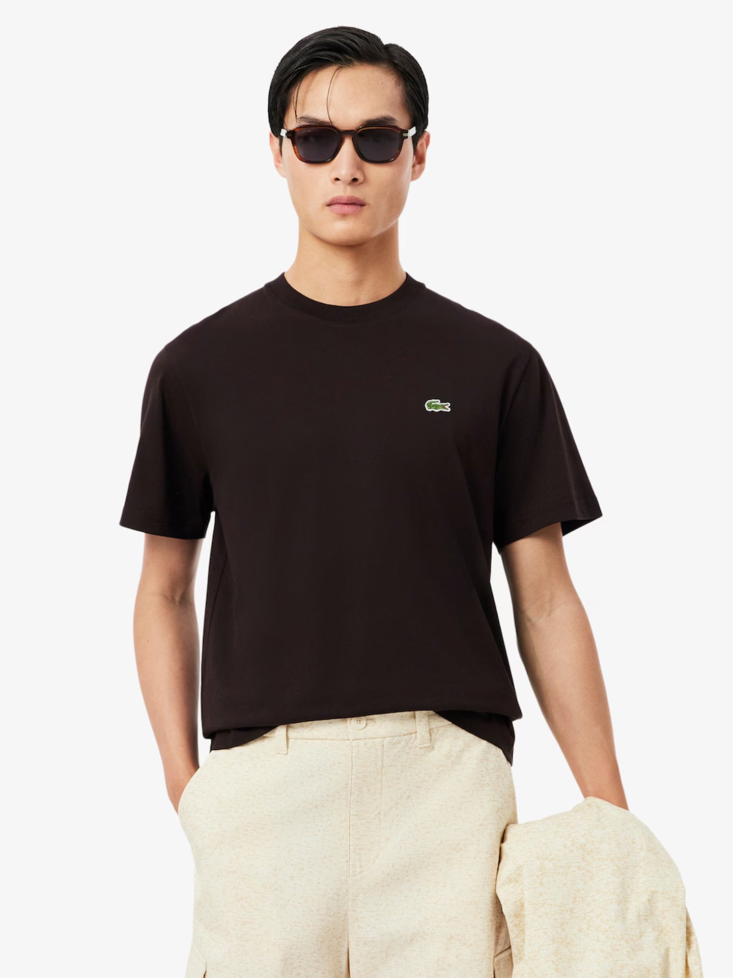 LACOSTE CREWNECK T-SHIRTS MALE AD 3LA