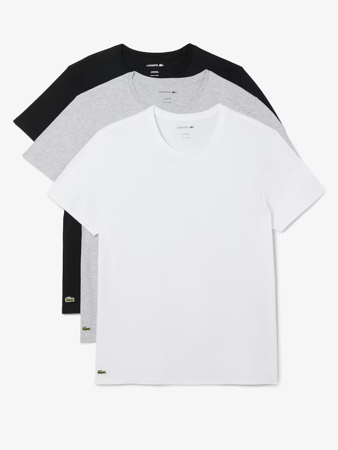 LACOSTE AE211 UNDERWEAR TEE SHIRT MALE BLANC ARGEN TH9010 00BXY