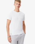 LACOSTE AE211 UNDERWEAR TEE SHIRT MALE BLANC ARGEN TH9010 00BXY