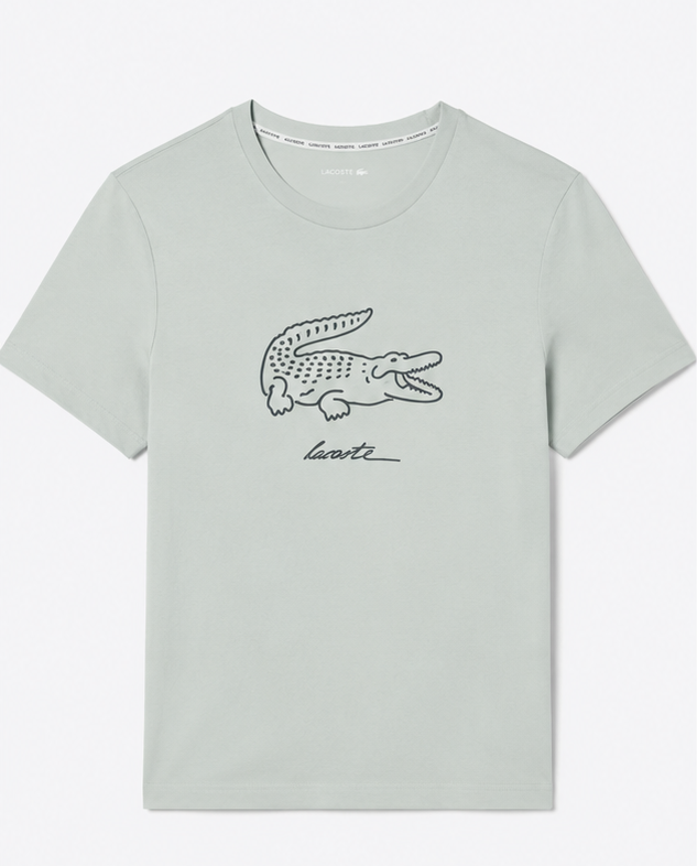 LACOSTE PRINTED COTTON LOUNGEWEAR MALE T-SHIRT