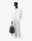 LACOSTE CREWNECK T-SHIRTS MALE AD BLANC/BORDEAUX