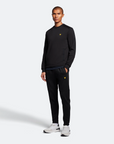 LYLE & SCOTT POCKET BRANDED TRACKIES JET BLACK