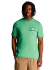 LYLE & SCOTT RACQUET CLUB GRAPHIC T-SHIRT GREEN