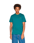 LYLE & SCOTT PLAIN T-SHIRT SLATE MALACHITE GREEN