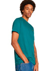 LYLE & SCOTT PLAIN T-SHIRT SLATE MALACHITE GREEN