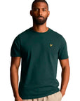 LYLE & SCOTT PLAIN T-SHIRT SLATE COURT GREEN