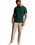 LYLE & SCOTT PLAIN T-SHIRT SLATE COURT GREEN