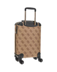 GUESS BERTA 18 IN 8-WHEELER LATTE LOGO/BROWN