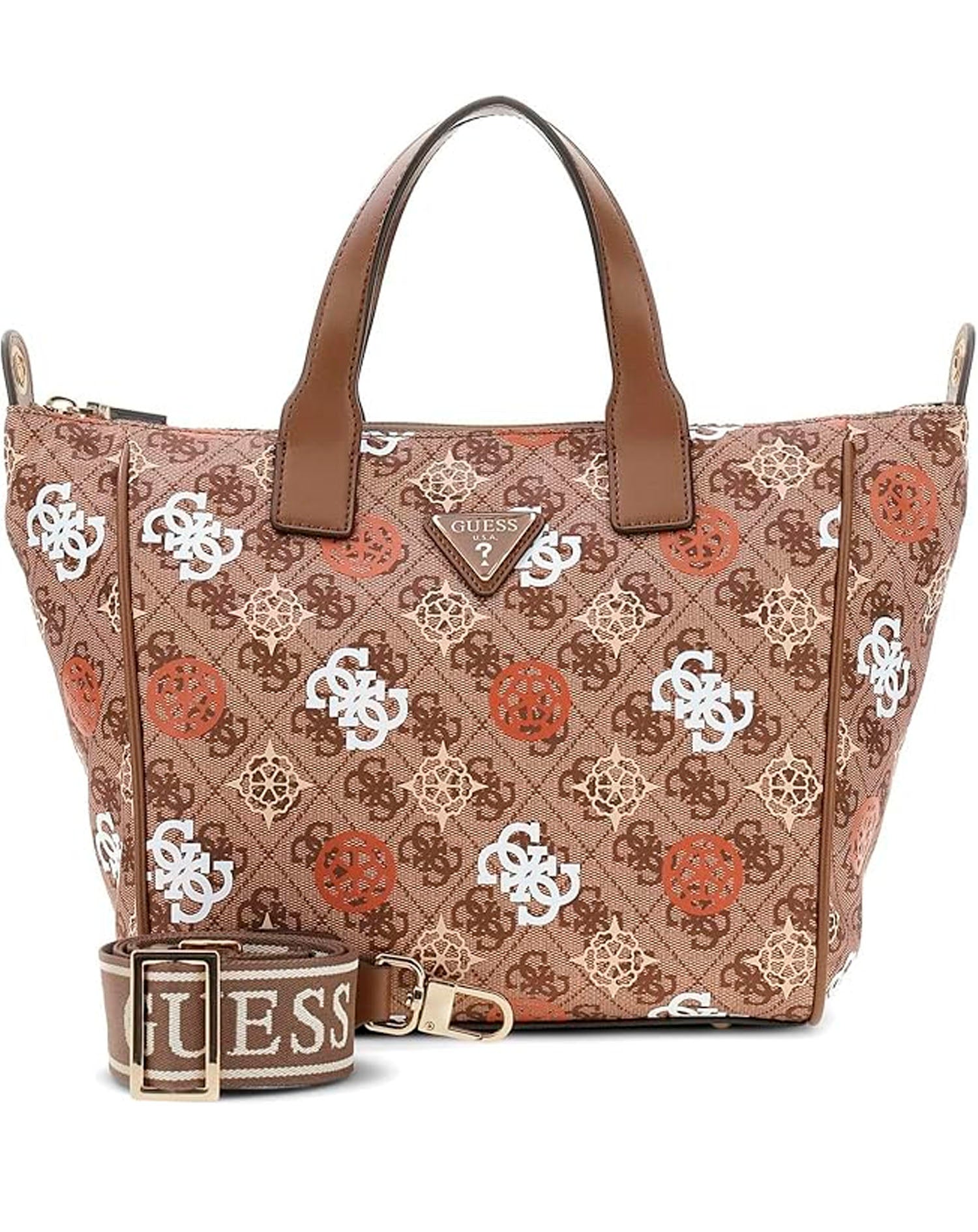 GUESS ELIETTE LOGO SMALL TOTE GINGER LOGO