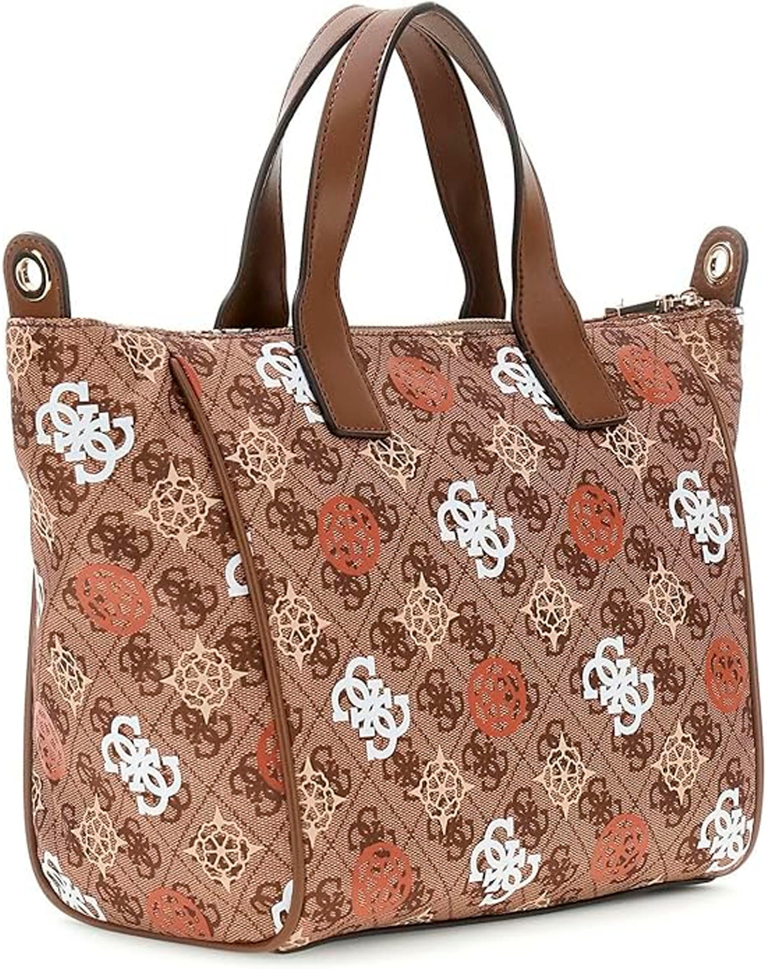 GUESS ELIETTE LOGO SMALL TOTE GINGER LOGO