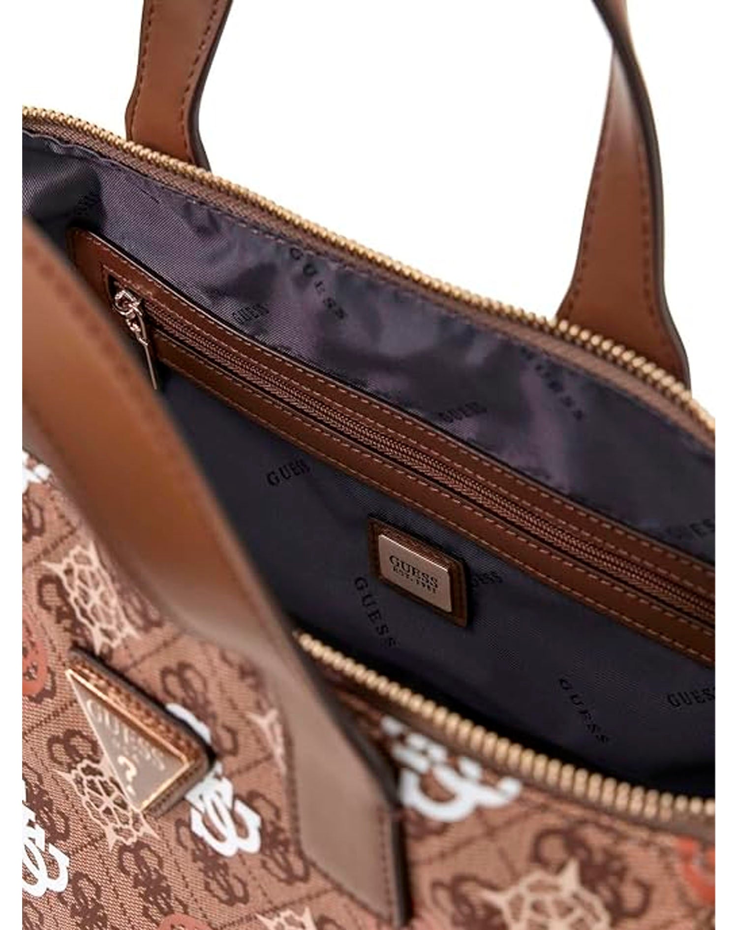 GUESS ELIETTE LOGO SMALL TOTE GINGER LOGO