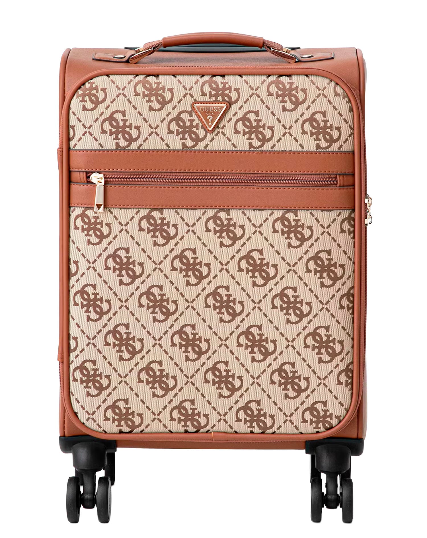 GUESS AUDREY LOGO 18 IN 8-WHEELER COGNAC LOGO