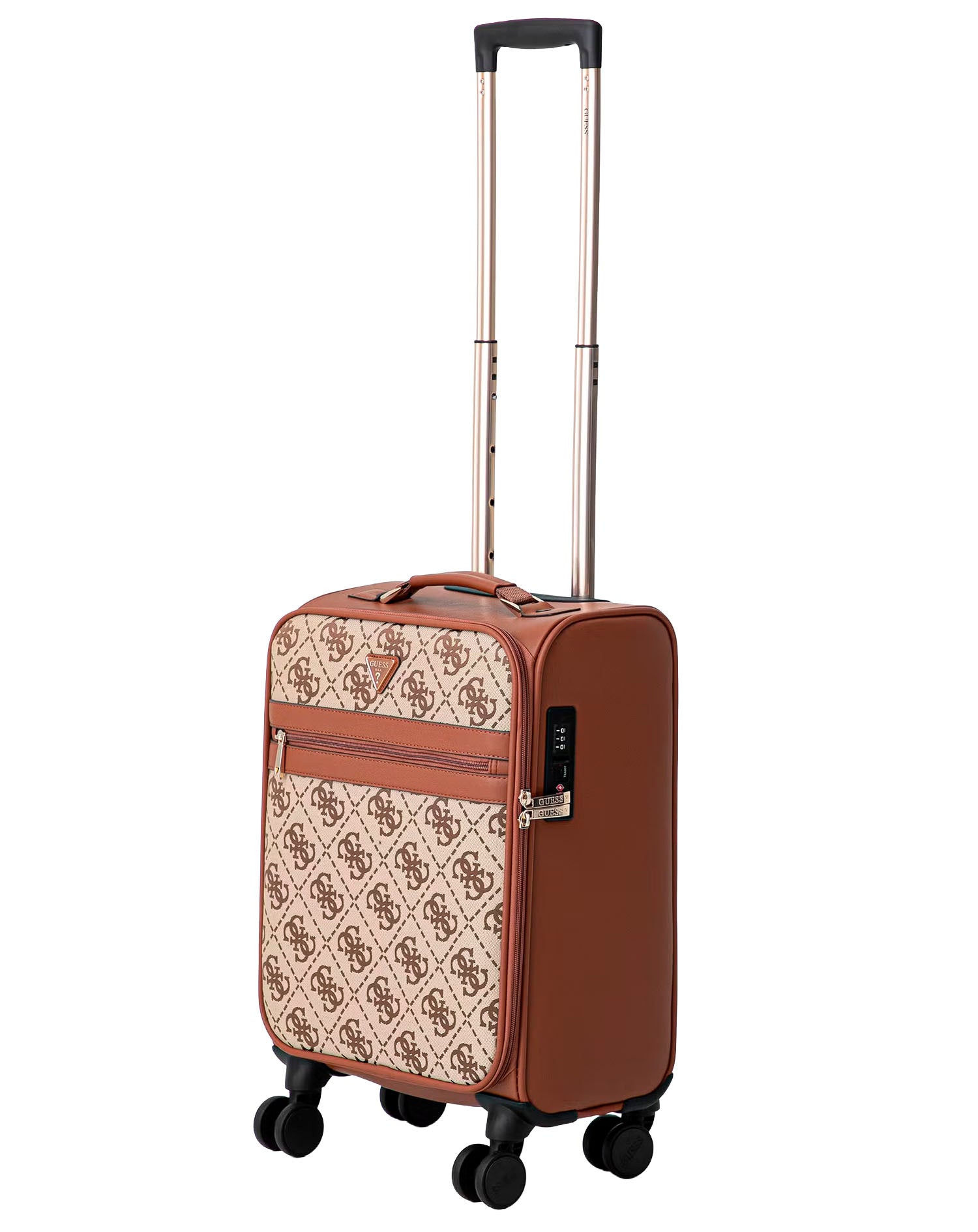 GUESS AUDREY LOGO 18 IN 8-WHEELER COGNAC LOGO